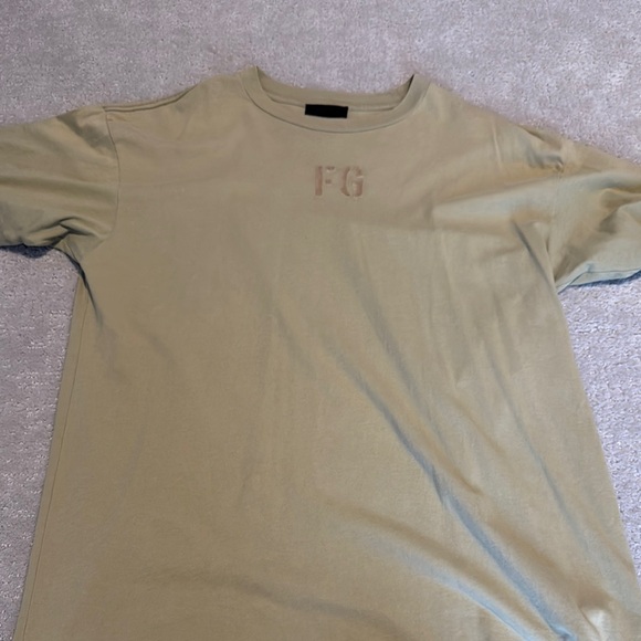 Fear of God Tan Short Sleeve Tee - Picture 1 of 3
